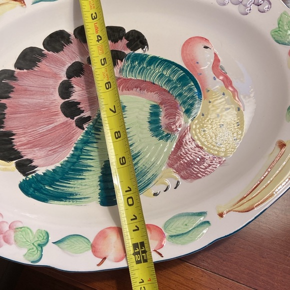 Vintage MCM turkey platter great for holiday meals or entertaining at home - Picture 7 of 9